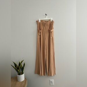 Free People Movement Women's Wide Leg Ribbed Pull On Pant, size Small
